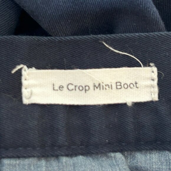 FRAME Le Crop Mini Boot Carbon Blue Chino Pants Size 26 - Picture 7 of 12